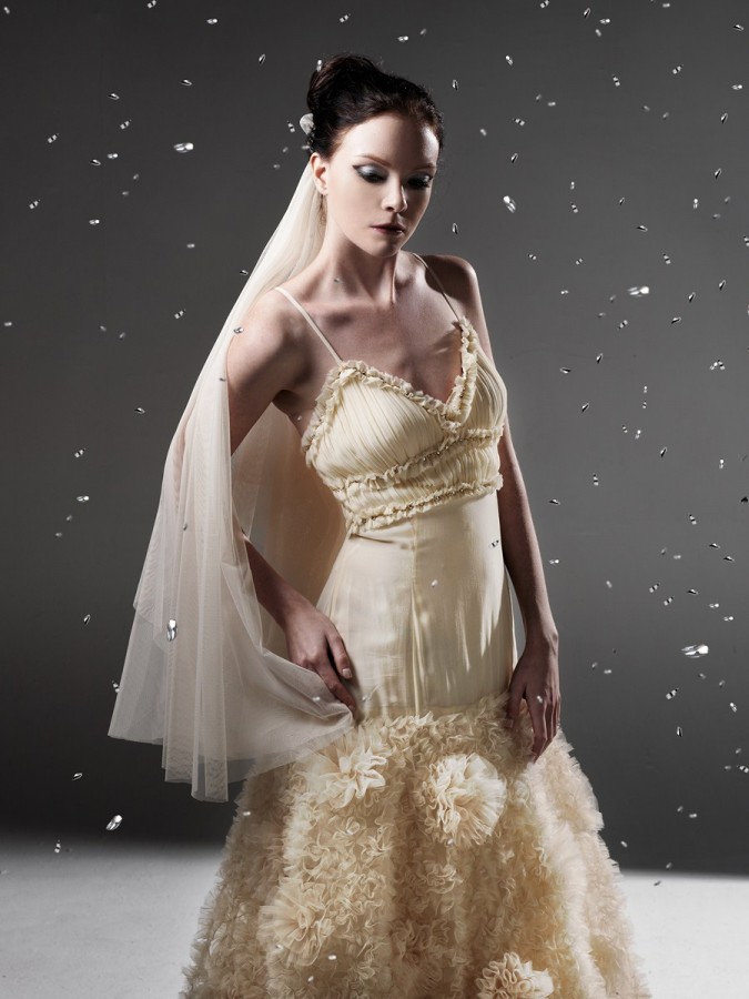 Dramatic wedding gown