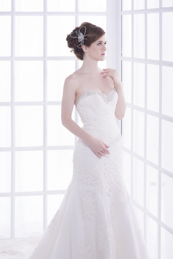 Luxury all over lace wedding gown