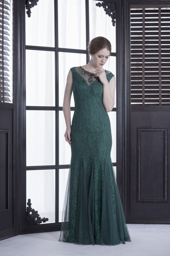 Flora lace mermaid gown