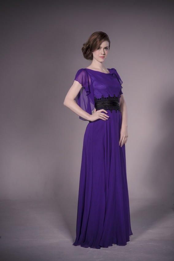 Silk evening dress